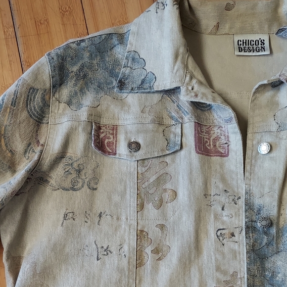 Chico resort western vibe jacket sz3 xl - Picture 3 of 10